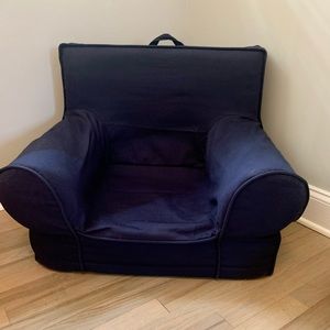 Pottery Barn Dark Blue Twill Anywhere Chair® Slipcover Only